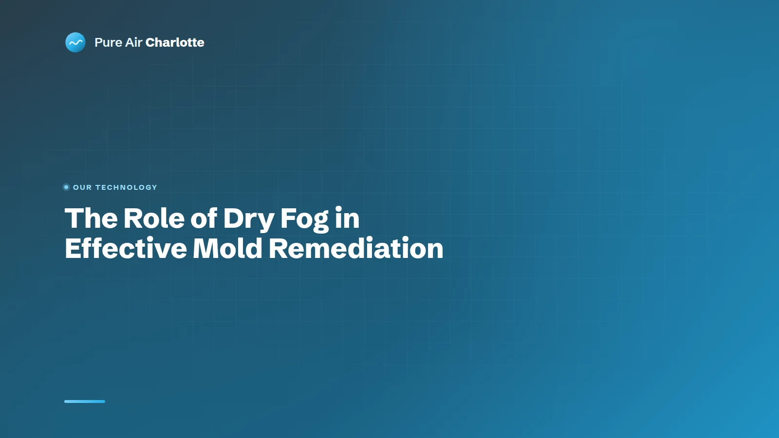 The Role of Dry Fog Treatment in Effective Mold Remediation: Pure Air Charlotte’s Advanced Technology