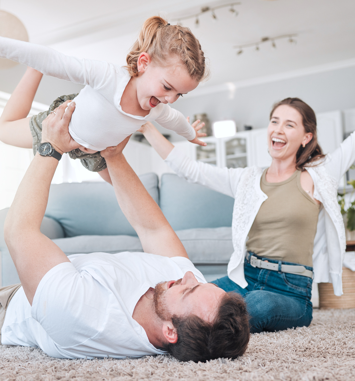 A Pure Air Charlotte customer at home